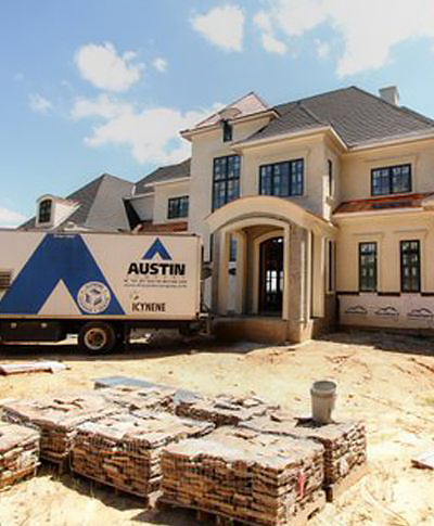 Austin Company | delivering product to residential site for installation